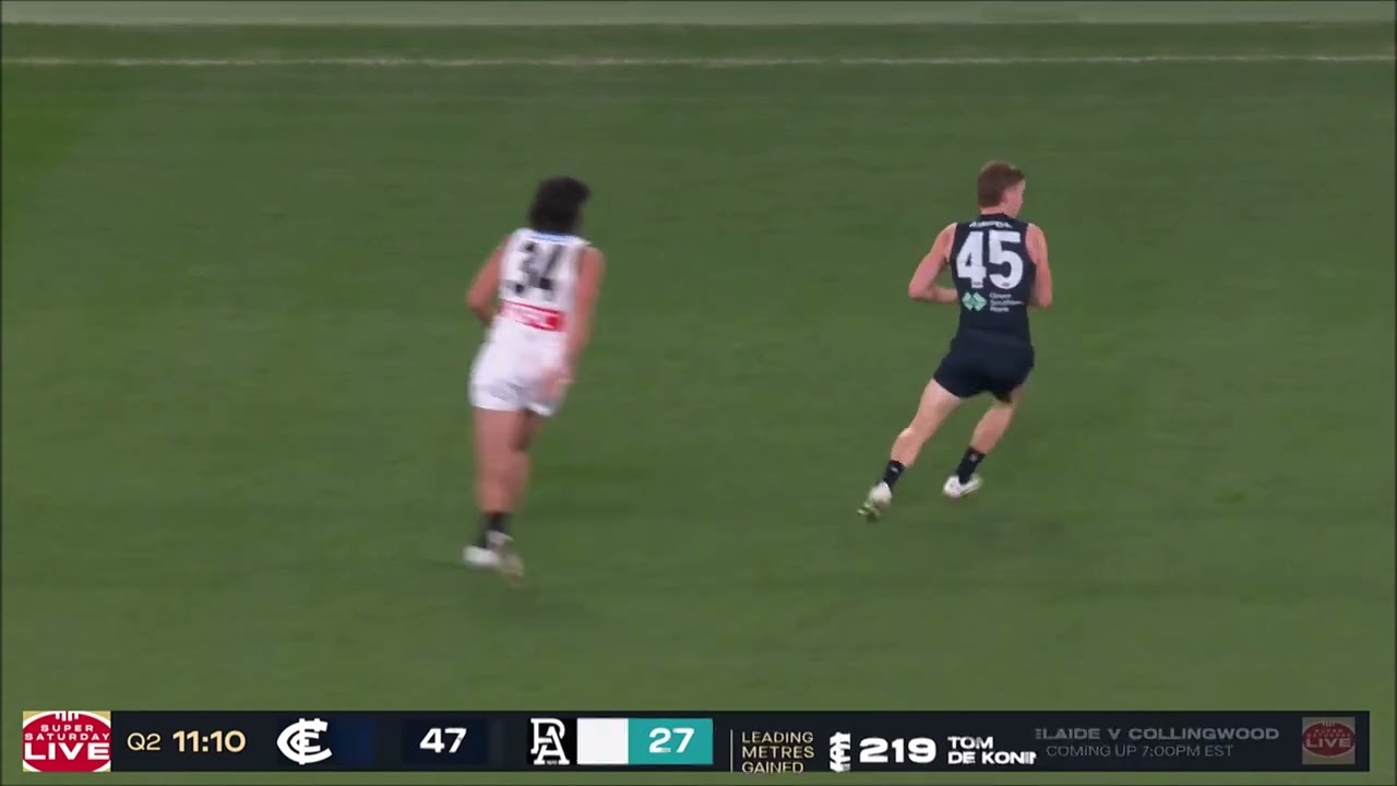 Lachie Cowan - AFL 2025 Round 23 Highlights - Carlton vs Port Adelaide