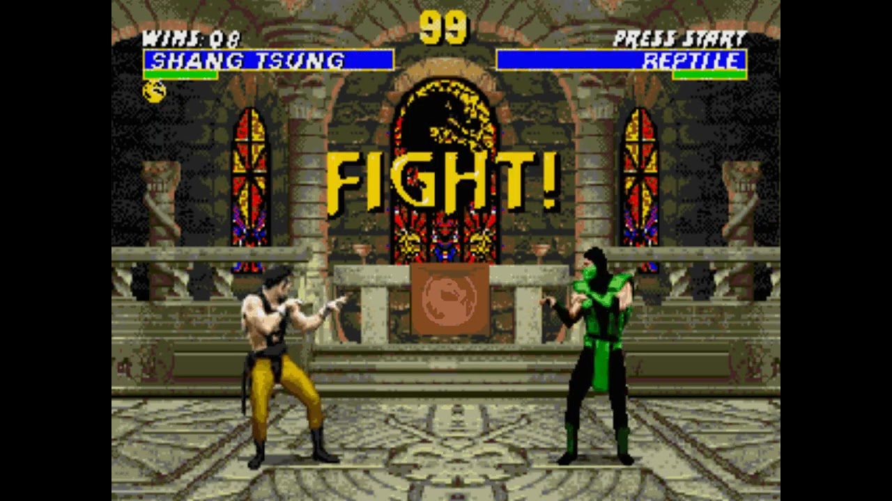 Ultimate Mortal Kombat 3 Sega Genesis (PAL) - Shang Tsung Playthrough