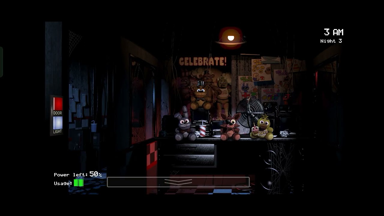 Five Nights At Freddy Gameplay ( Night 3 )