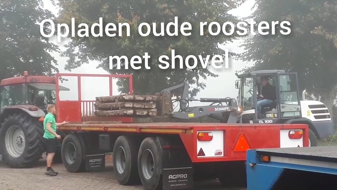 AFVOER OUDE ROOSTERS | Opladen met SHOVEL | Boer Gerrit vlogt