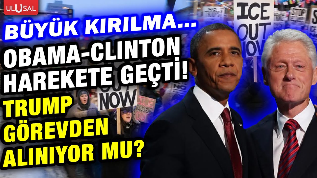 ABD'de büyük kırılma... ICE protestoları Trump'ı zora soktu Obama ve Clinton devrede!