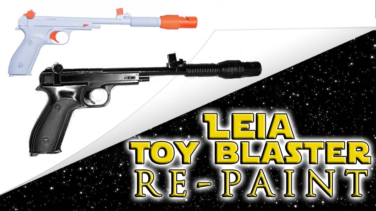 Leia's Blaster: Toy Re-Paint COLLAB with Geeky McFanGirl