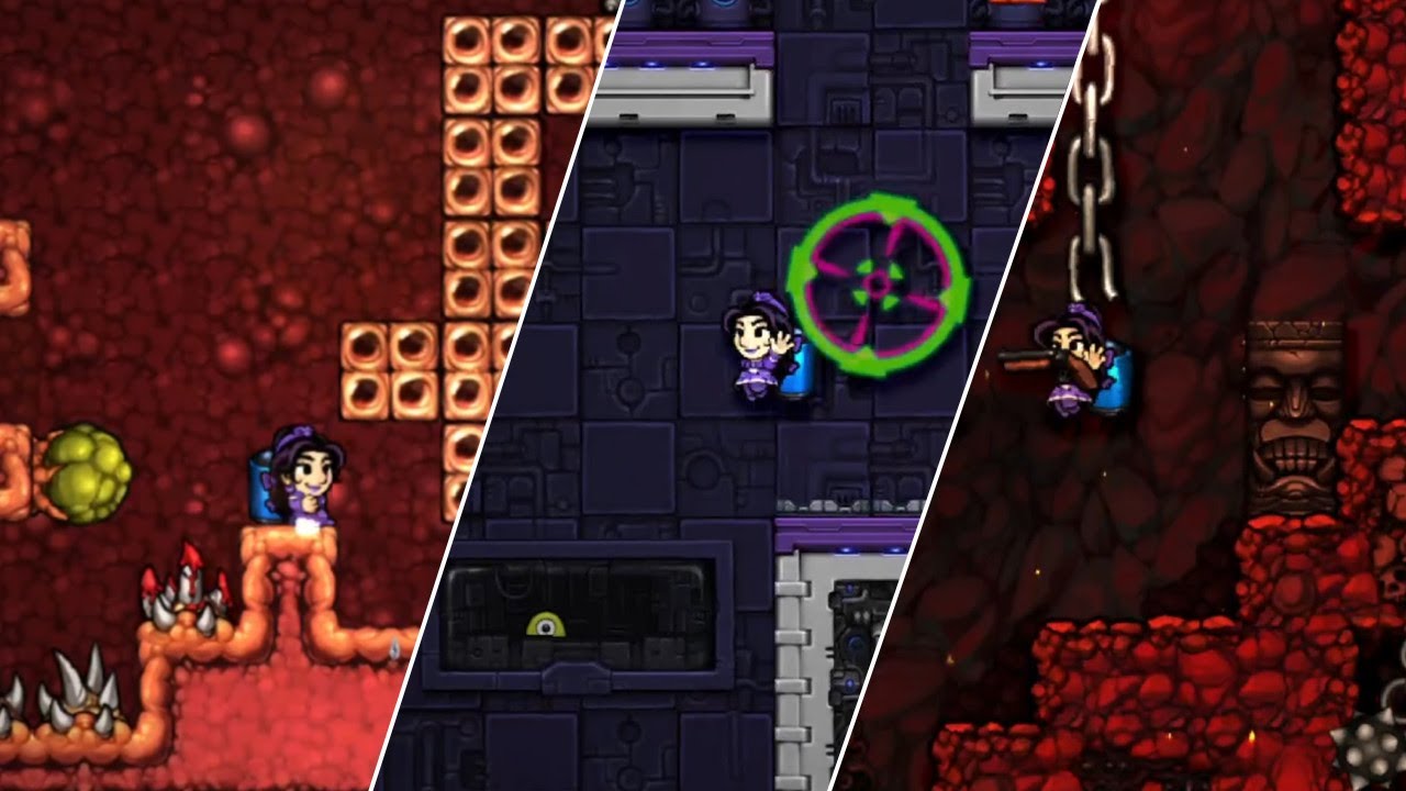 Spelunky HD (All Levels) Max Hell Speedrun