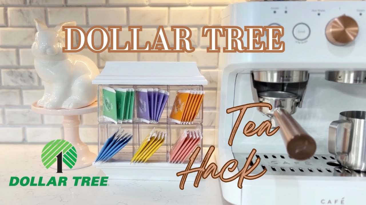 DIY Dollar Tree HACK | Tea Storage Organizer