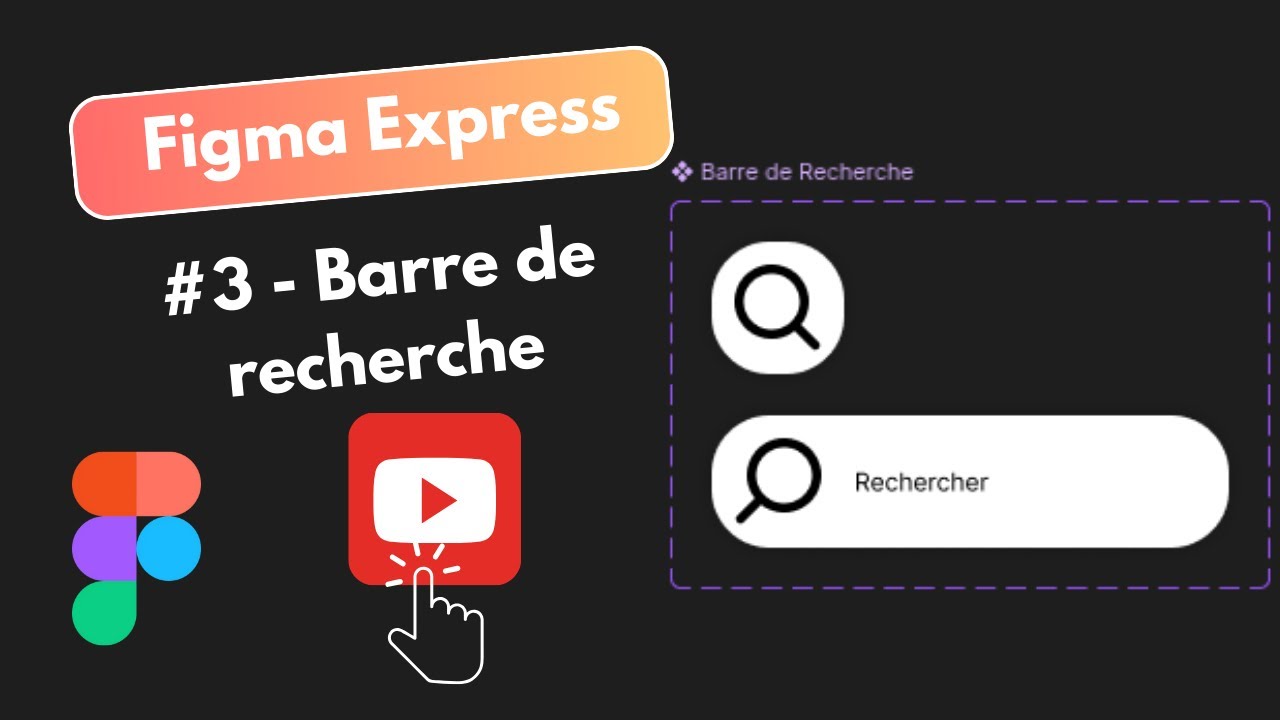 Créer une barre de recherche animée en 3 Minutes sur Figma ⏱️ | Figma Express
