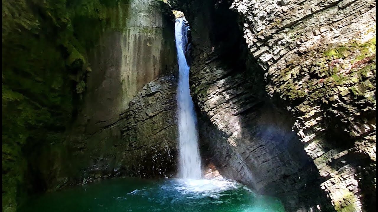 Kozjak waterfall. Triglav National Park, Slovenia
