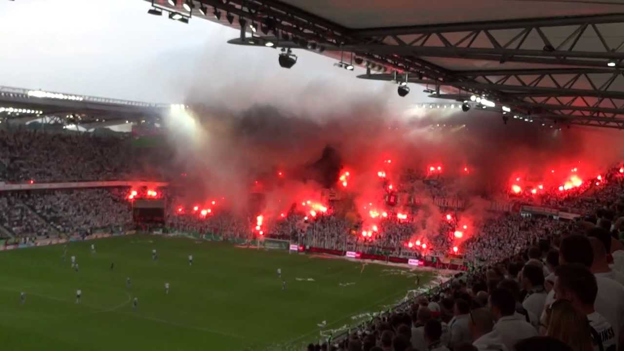 Legia Warszawa - Śląsk Wrocław - doping na żylecie ! 2.06.2013 HD