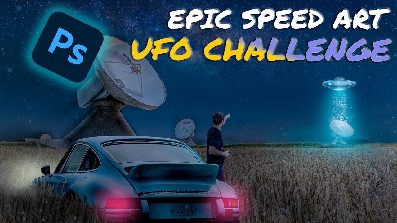 UFO !! - Photoshop EPIC Speed Art