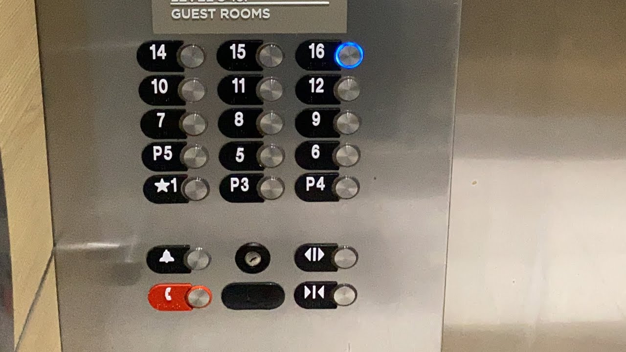Fast Otis NS4 GEN2 MRL Traction Elevators - Wyndham Grand Hotel - Clearwater Beach, FL (South Tower)