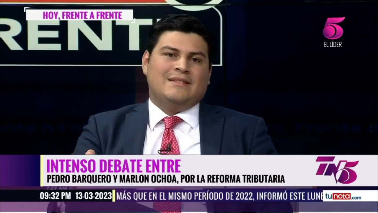 Intenso debate entre Pedro Barquero y Marlon Ochoa, por la Reforma Tributaria