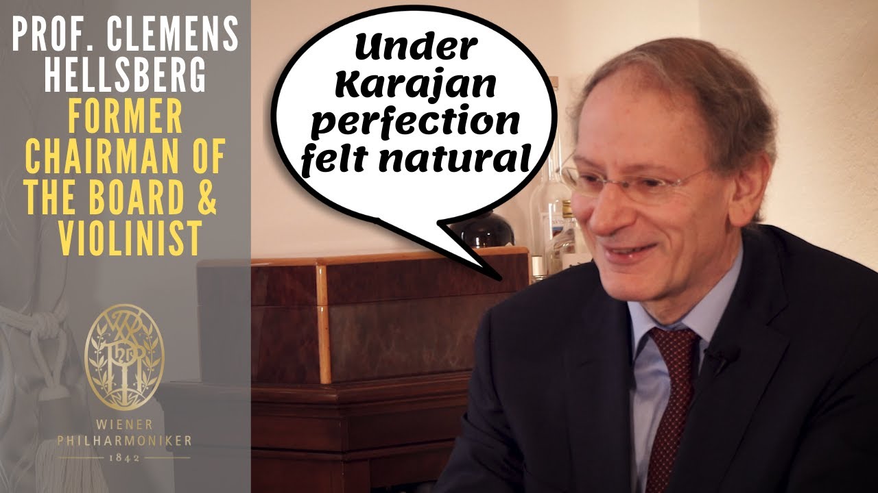 Under Karajan perfection felt natural - Prof. Clemens Hellsberg (2019) | English subtitles