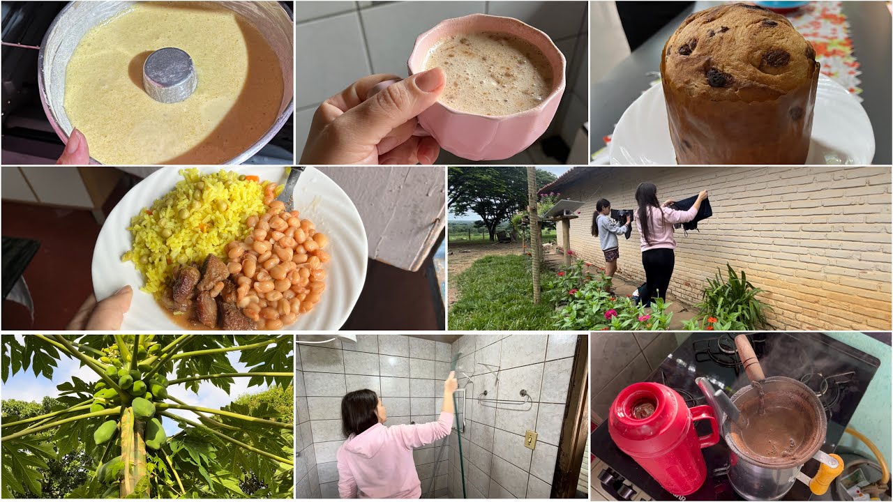 COMO É A REALIDADE DE QUEM MORA NA ROÇA 🌾👩🏻‍🌾/LIMPEZA+ALMOÇO +ROTINA DE DONA DE CASA 🏠 🫧🧽