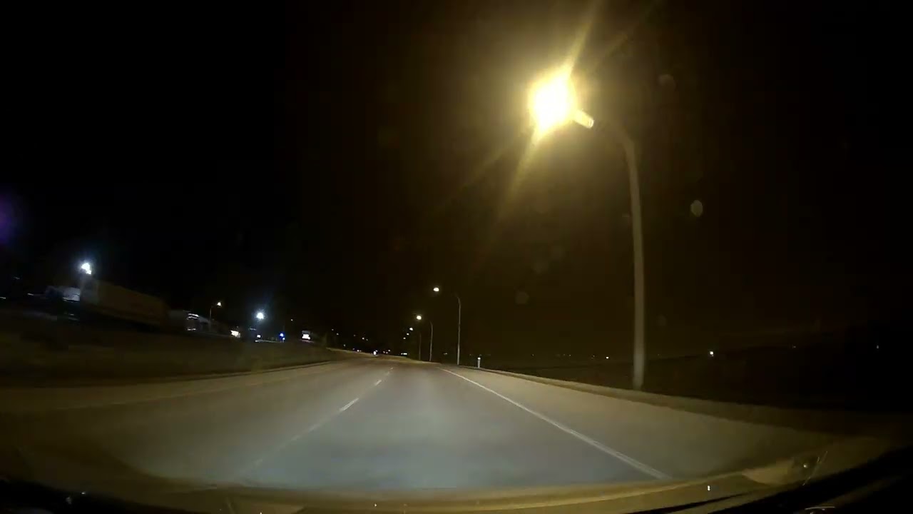 Driving from Lethbridge to Calgary at night