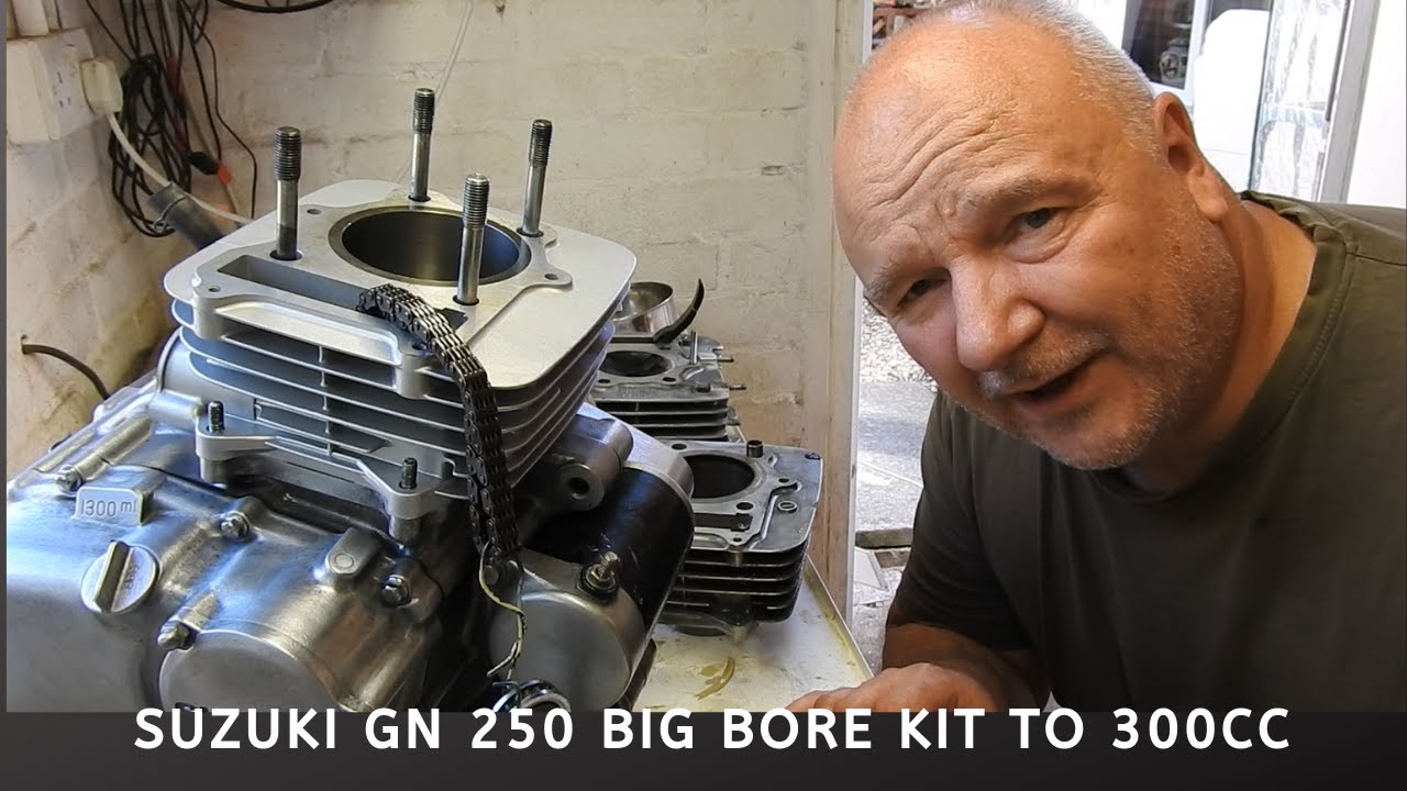 Suzuki GN250 big bore kit to 300cc part 1
