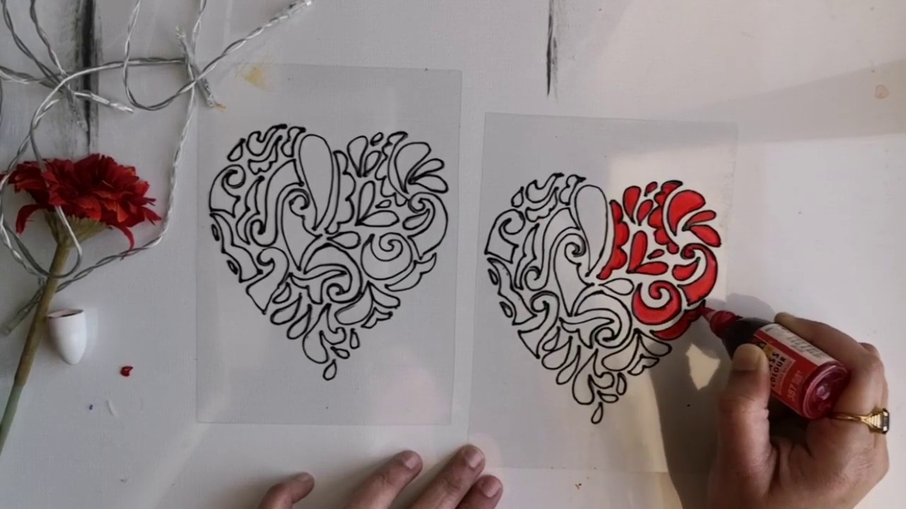 Quick and easy DIY Valentines day decor| glass painting technique for beginners| gift for him/her