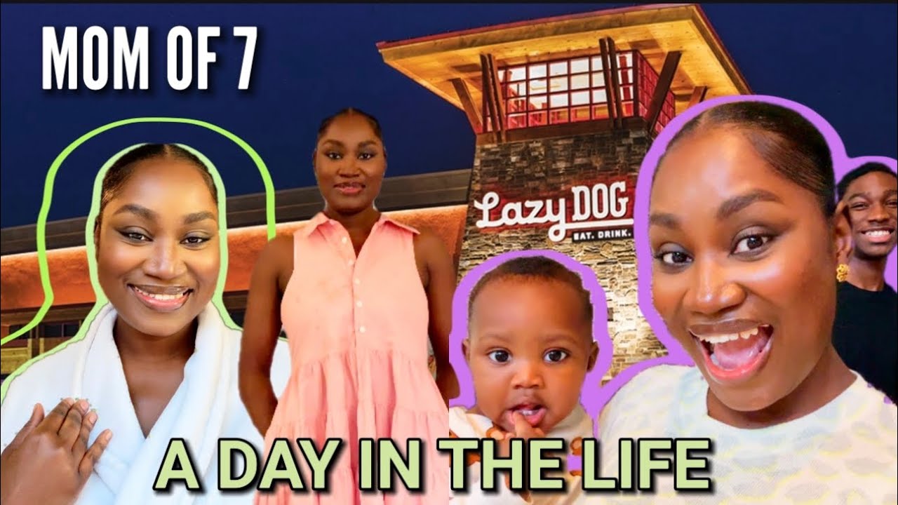 DAY IN THE LIFE: How we get ready for an outing with 7 kids, Eating out, grocery shopping etc