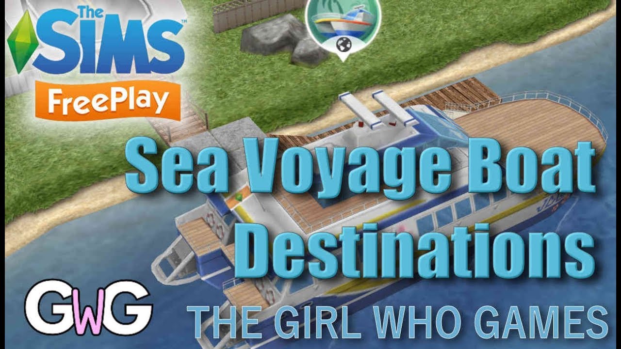 The Sims Freeplay — Морское путешествие: места назначения на лодке