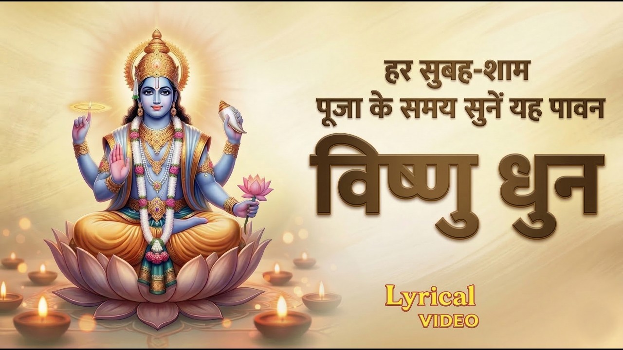 Vishnu Dhun | जय विष्णु हरे विष्णु | Papmochani Ekadashi Special Dhun with Lyrics