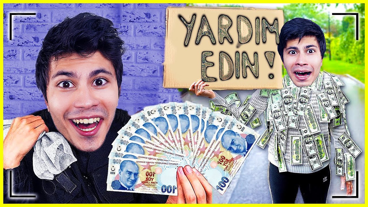 BİR GÜN BOYUNCA SOKAKTA 0 TL'Yİ 100 TL YAPMAK MERT SARI