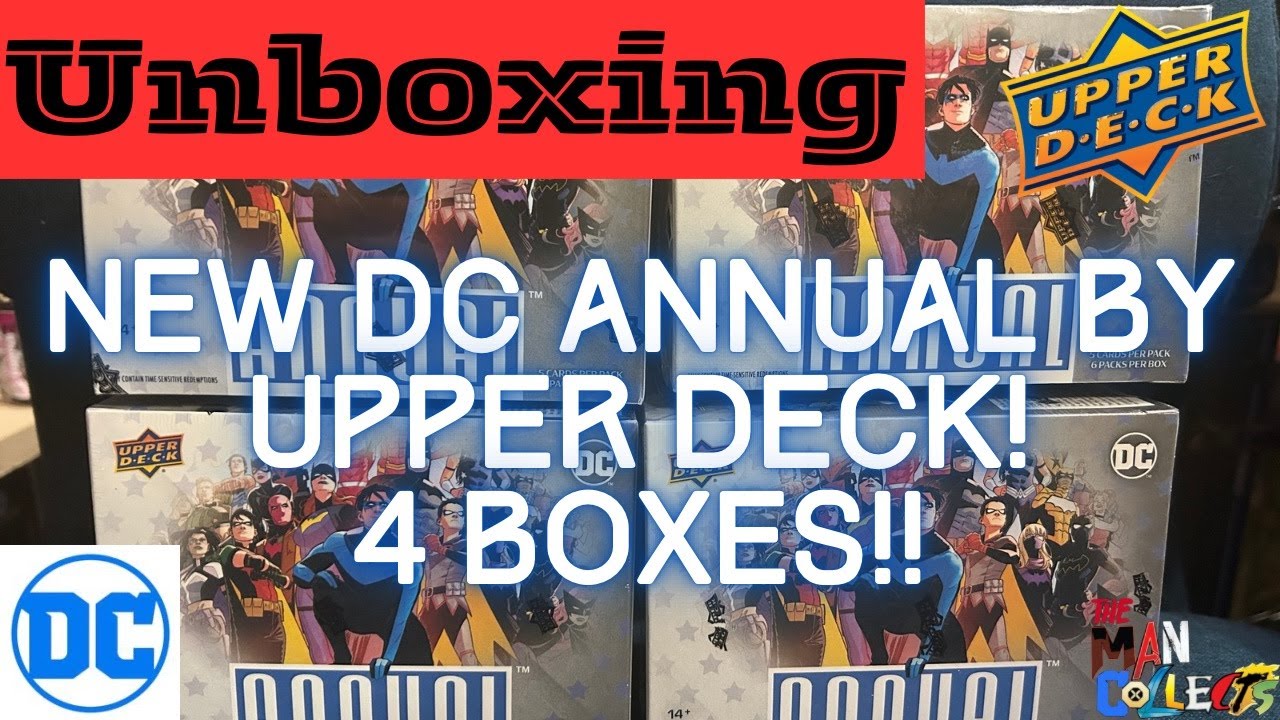UNBOXING | New DC Annual Trading Cards From Upper Deck! Four Boxes - What Did We Pull? #dc #batman