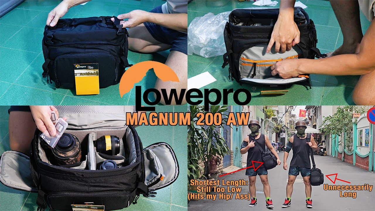 Unbox FIRST Impression Lowepro Magnum 200 AW Review | How much Equipment can you put in Bag?