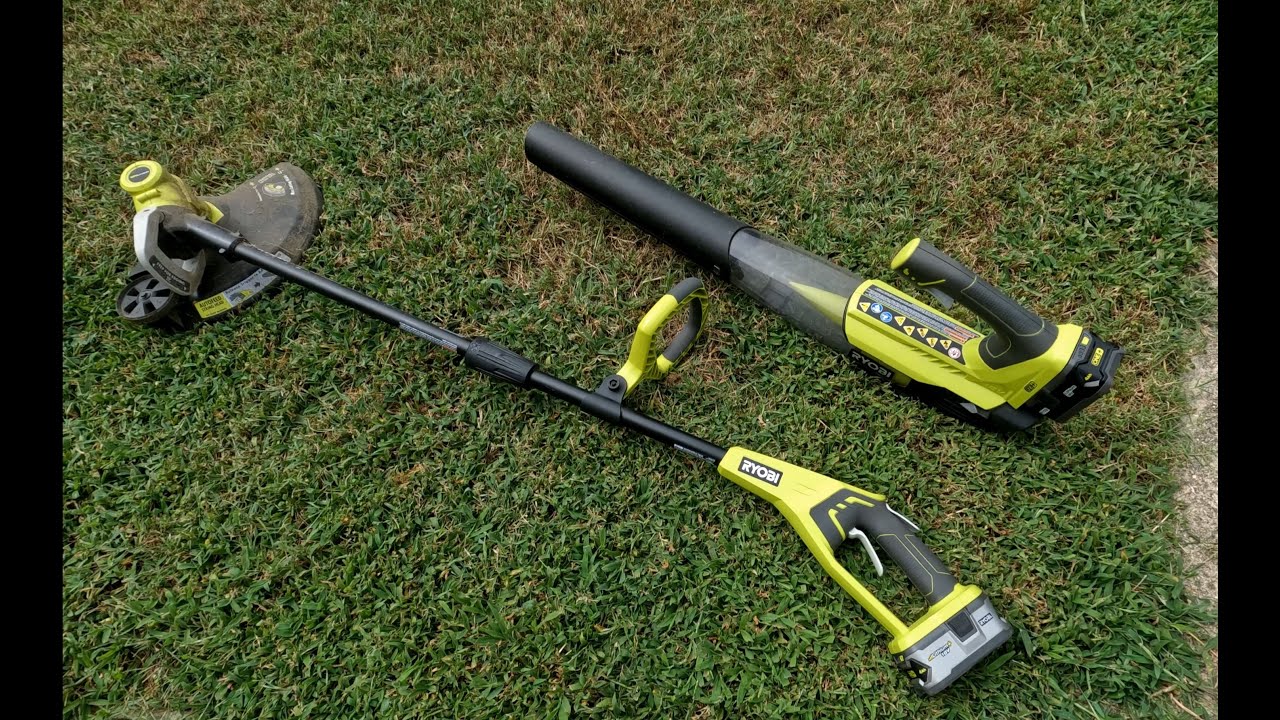 Ryobi 18V String Trimmer/Edger and Jet Fan Blower + Four Years Later Thoughts