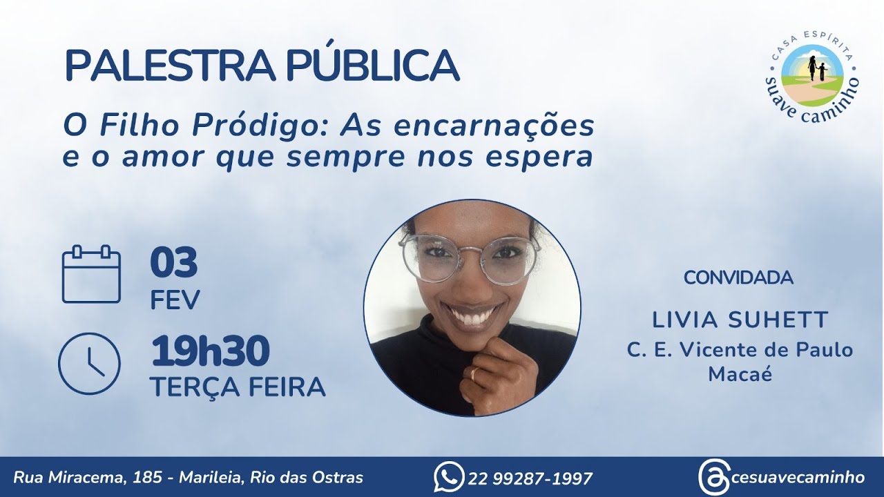 03 02 2026    Livia Suhett     O Filho Pródigo:  As Reencarnações e o amor que sempre nos espera
