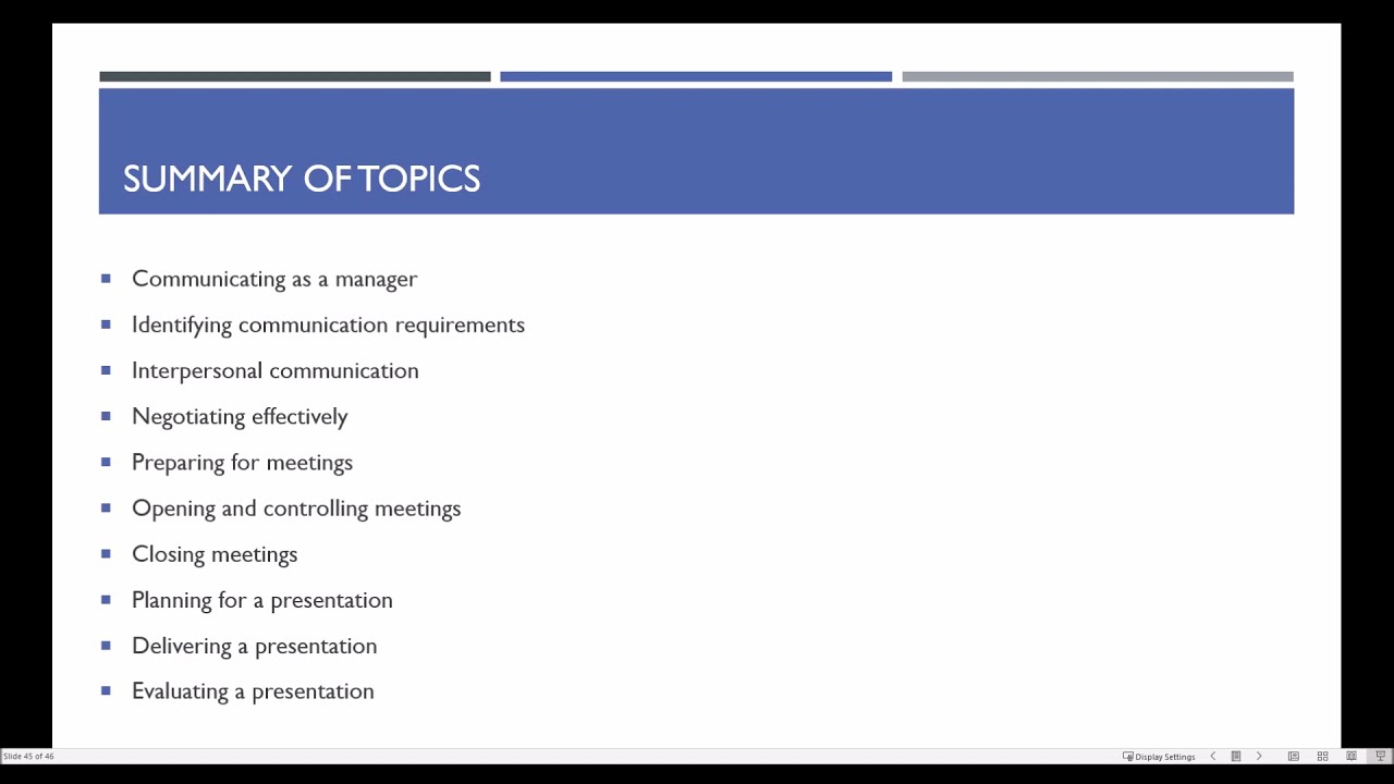 12  Communicate with influence   Summary and close