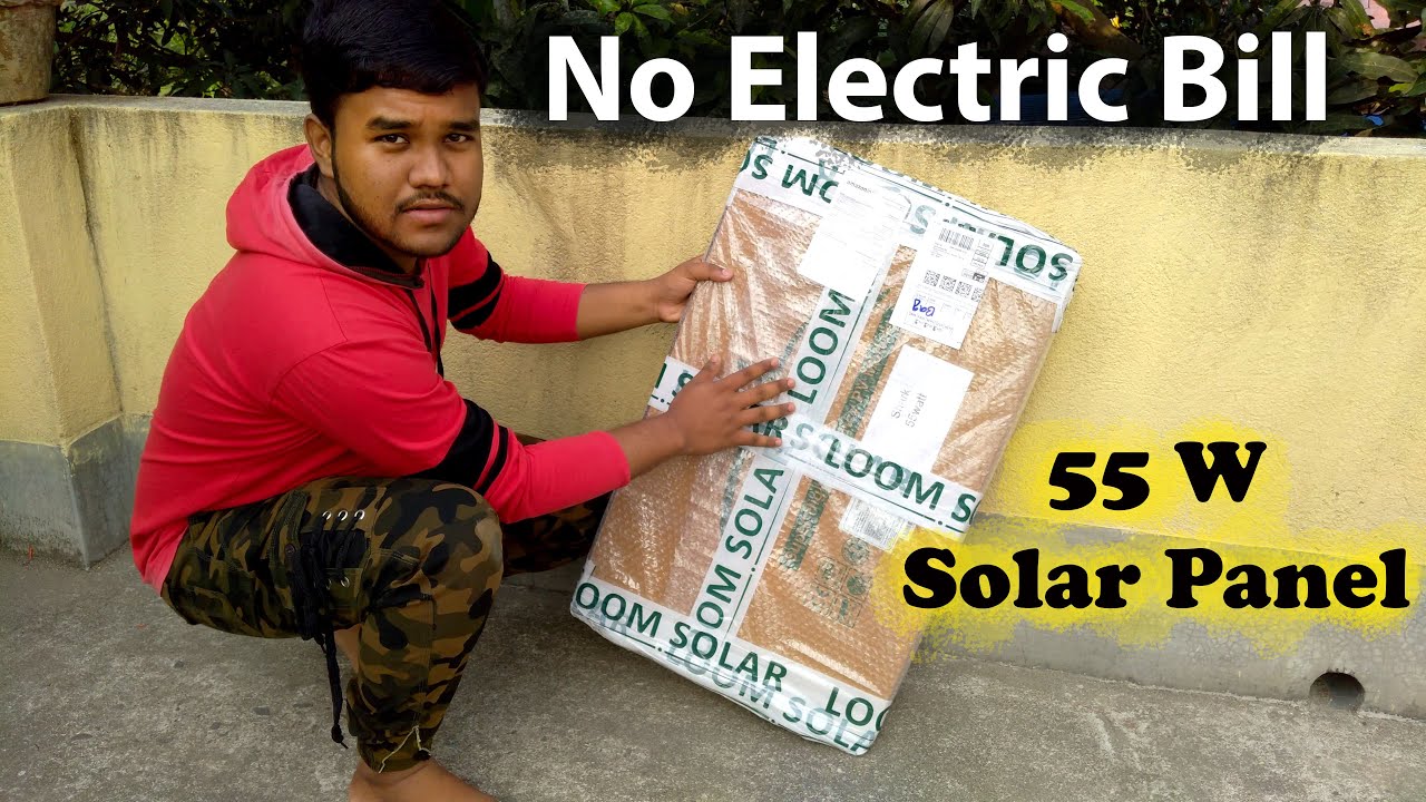 LOOM SOLAR Panel 55-WATT Review | Best solar panels 2024 ||