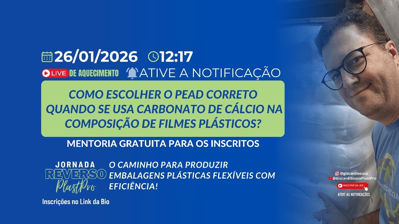 Como escolher o PEAD correto quando se usa carbonato de cálcio na composição de filmes plásticos?