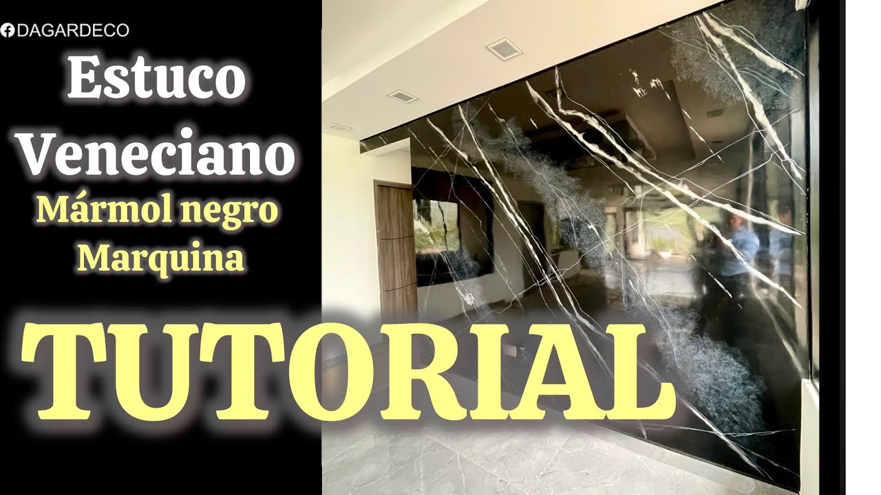 Estuco Veneciano Negro Marquina Tutorial