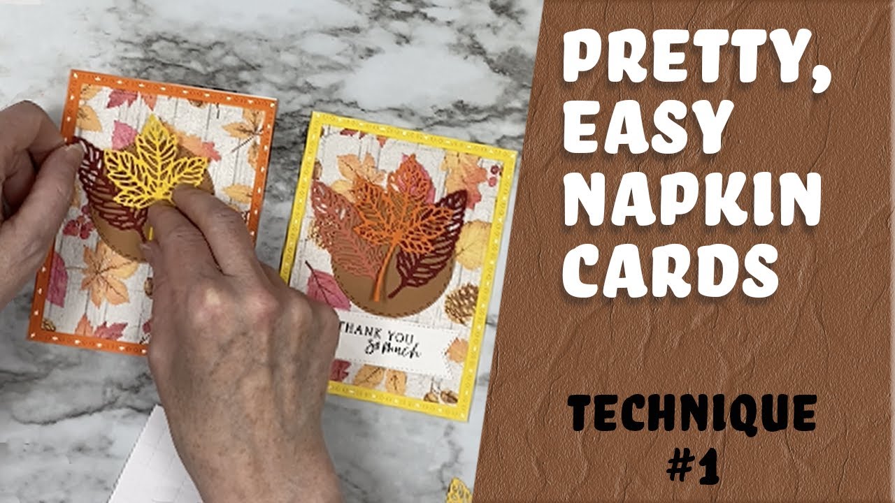 Napkin cards   Technique 1