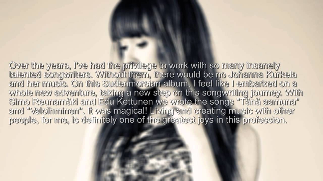 Interview with Johanna Kurkela (21.01.2013)