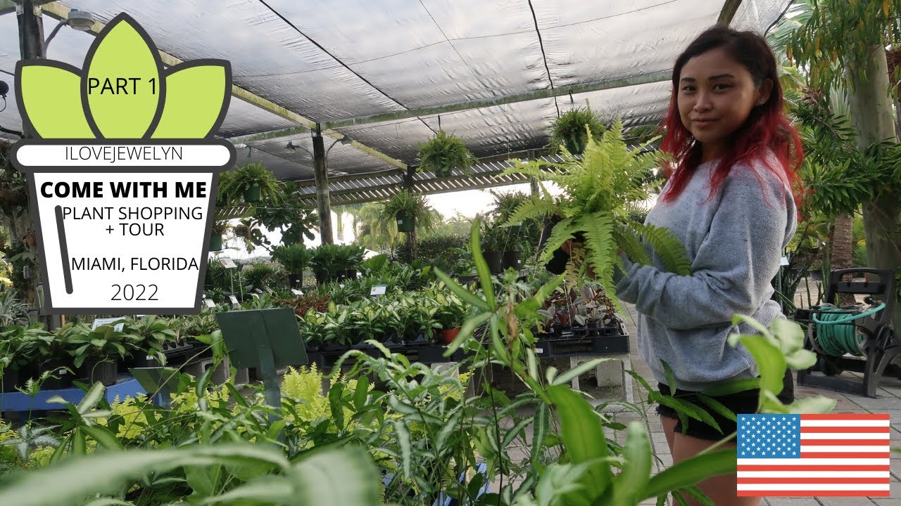 1000th video! Planting with Jewelyn | Come with me: Plant shopping pt 1 | Miami 2022 | ILOVEJEWELYN