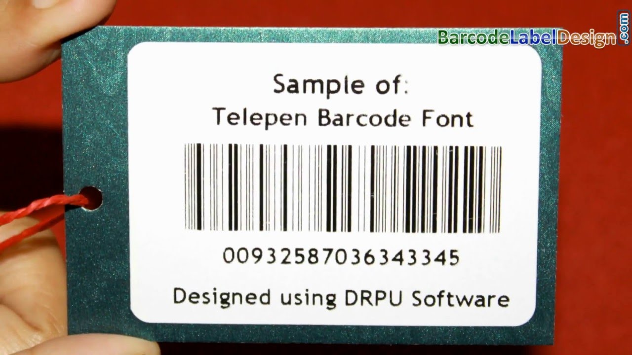 How to design linear barcode with Telepen font using DRPU Barcode Software