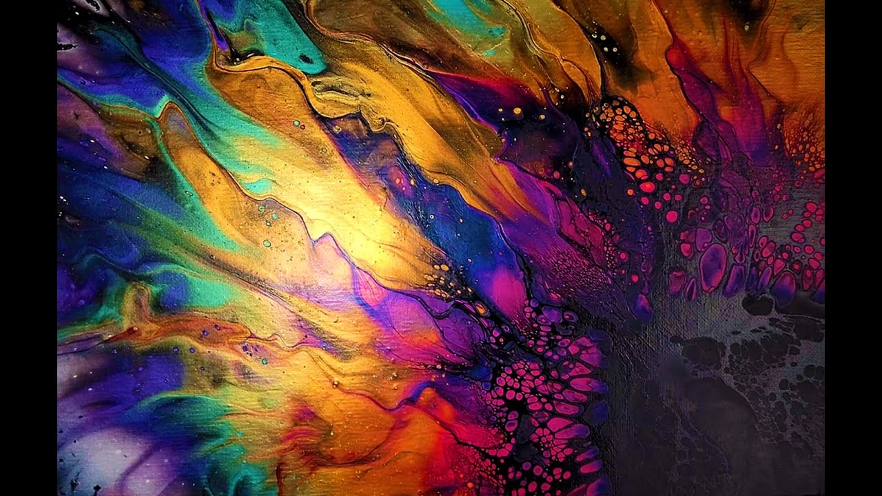 10 BLOOMS ON DECOART SATIN ENAMEL! ACRYLIC POUR PAINTING GORGEOUSNESS!