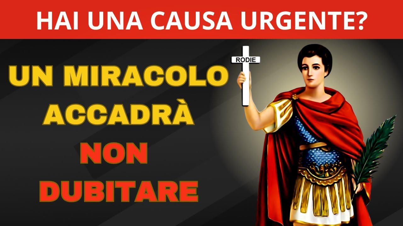 SAN ESPEDITO ESAUDIRÀ LA TUA RICHIESTA URGENTE! BASTA ASCOLTARE