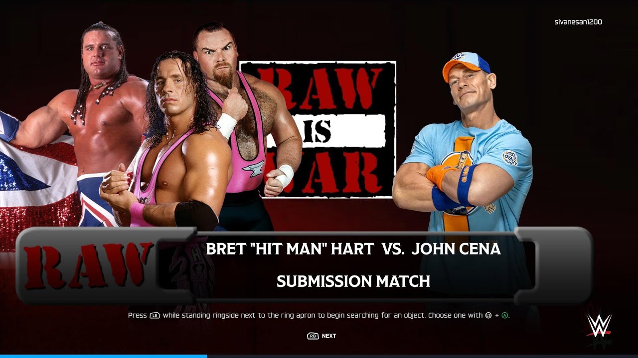 FULL MATCH : John Cena VS Bret 'Hitman' Hart | John Cena Vs All Wrestlers | Joh Cena Retirement tour
