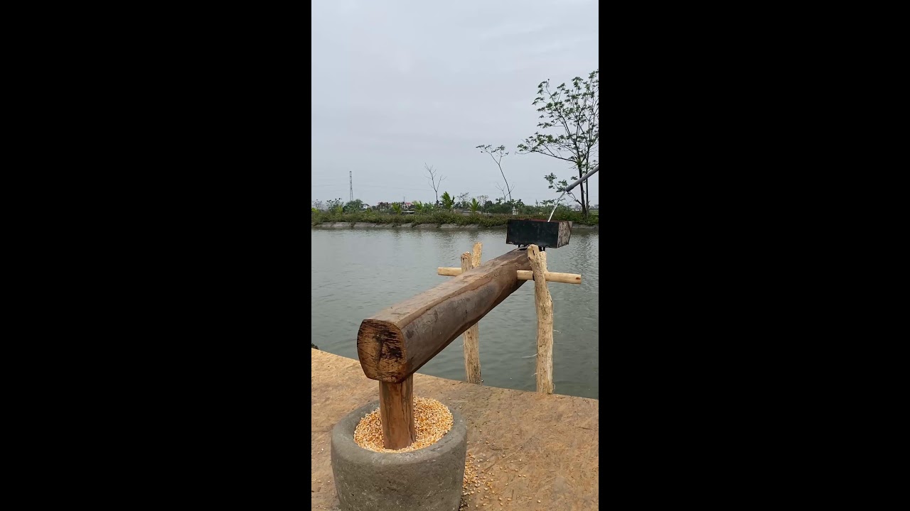 Water-Powered Corn Grinder