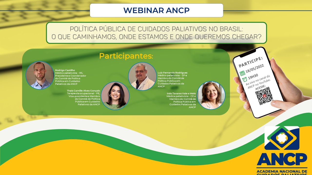 WEBINAR ANCP Política Pública de Cuidados Paliativos no Brasil