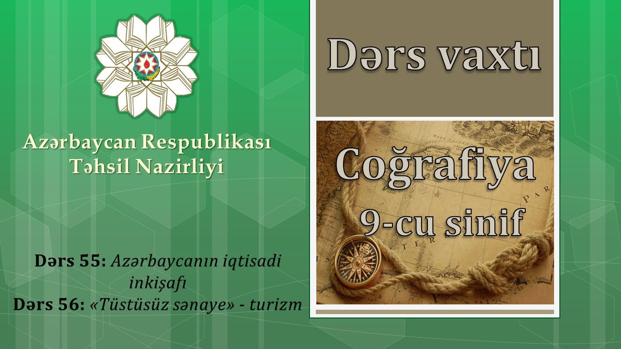 9-cu sinif, Coğrafiya, Dərs 55,56: Azərbaycanın iqtisadi inkişafı, Tüstüsüz sənaye, Anar Mustafazadə