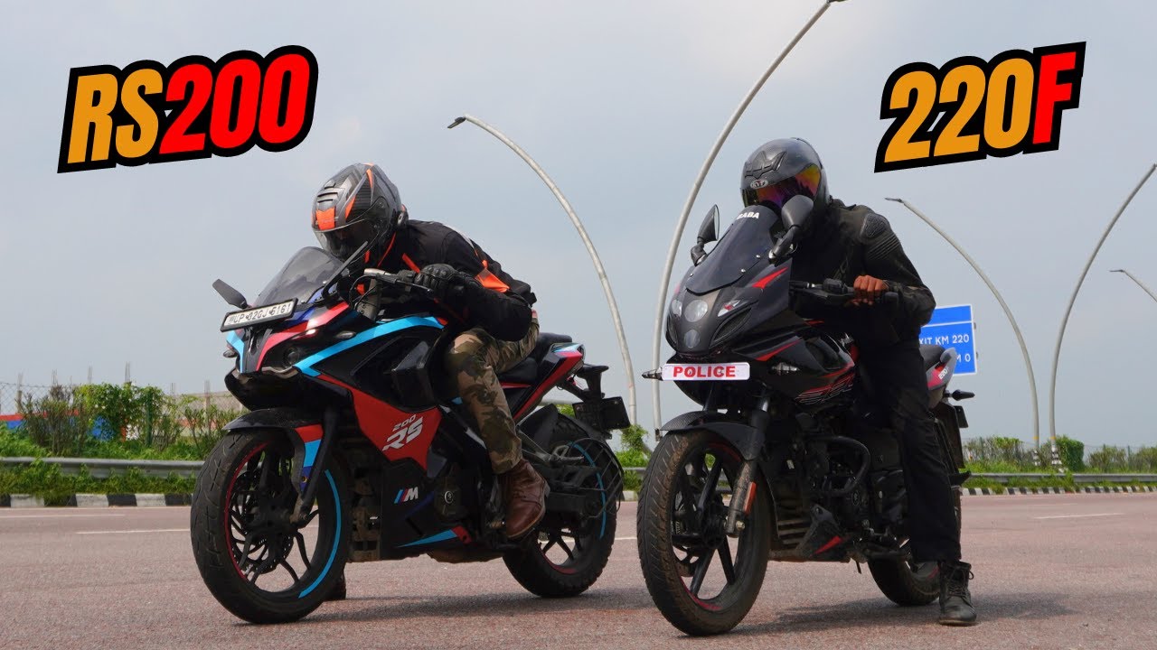 2024 Pulsar 220F vs RS200 Drag Race