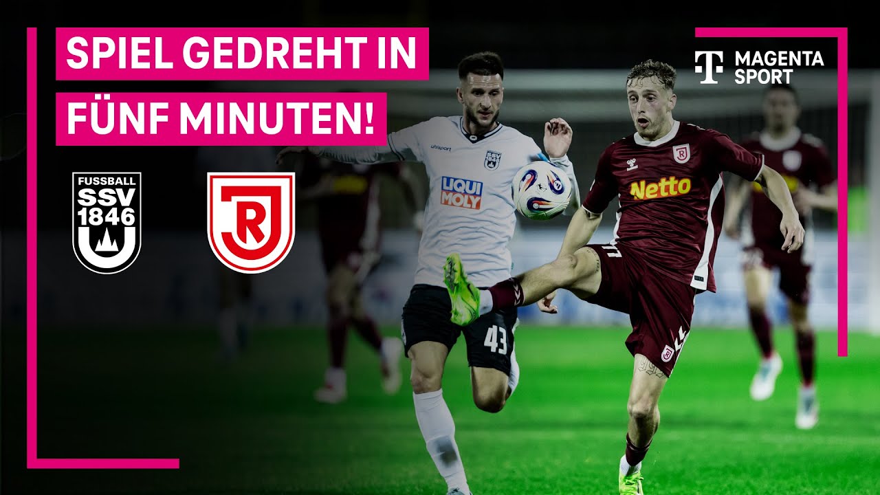 SSV Ulm 1846 - SSV Jahn Regensburg, Highlights mit Live-Kommentar | 3. Liga | MAGENTA SPORT
