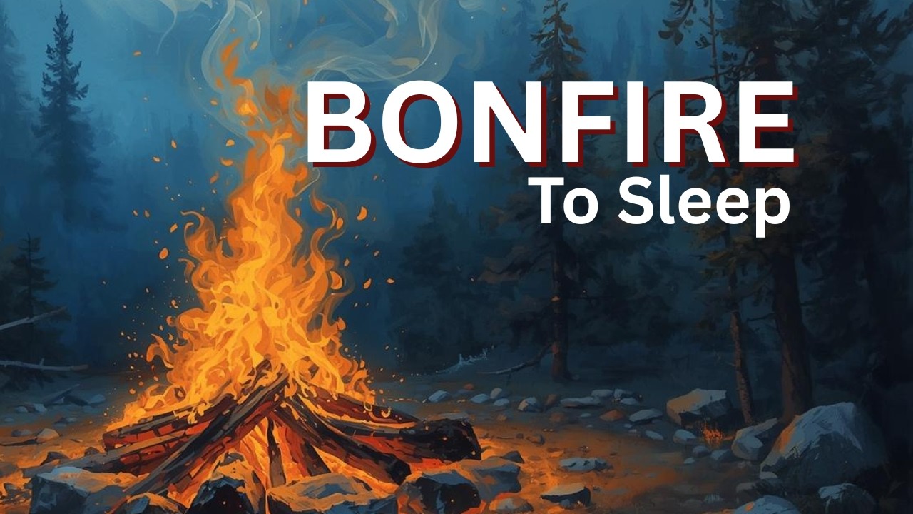 Cozy Campfire Sounds 🌙 Relaxing Crackling Fire for Sleep & Relaxation NO ADS 8 hours