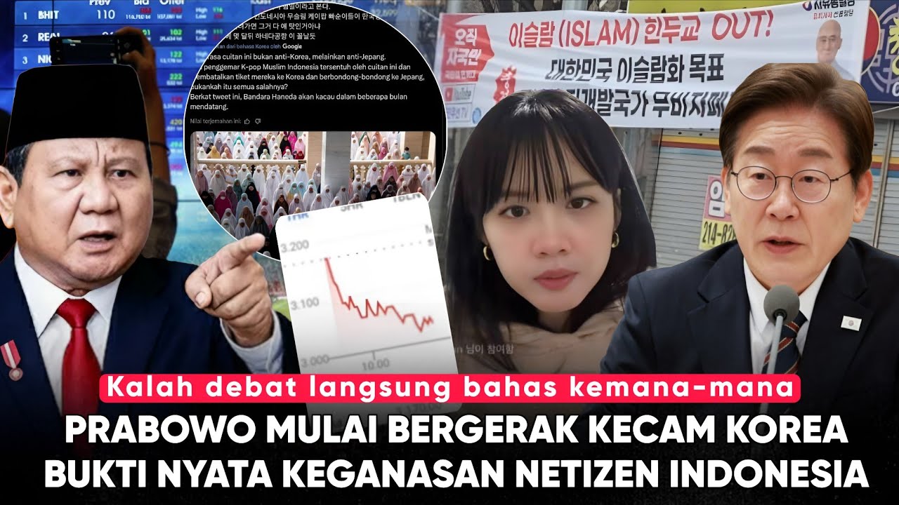 Prabowo ULTIMATUM Korea! jgn R4sis & Serang Agama Kami! Saham Korea ANJLOK: Salah Besar Nantang Indo