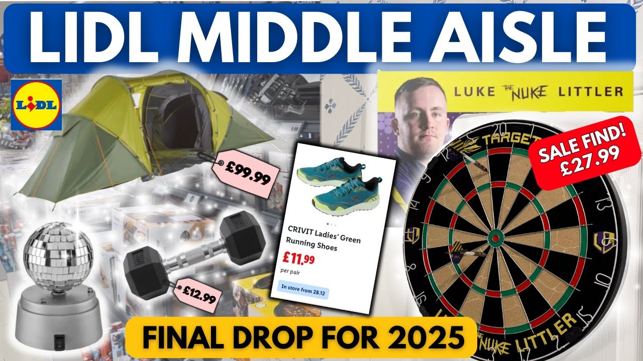 Lidl Middle Aisle | The Final One of 2025 &mdash; Is It Worth Going Out For? Luke Littler Dart Board 🎯