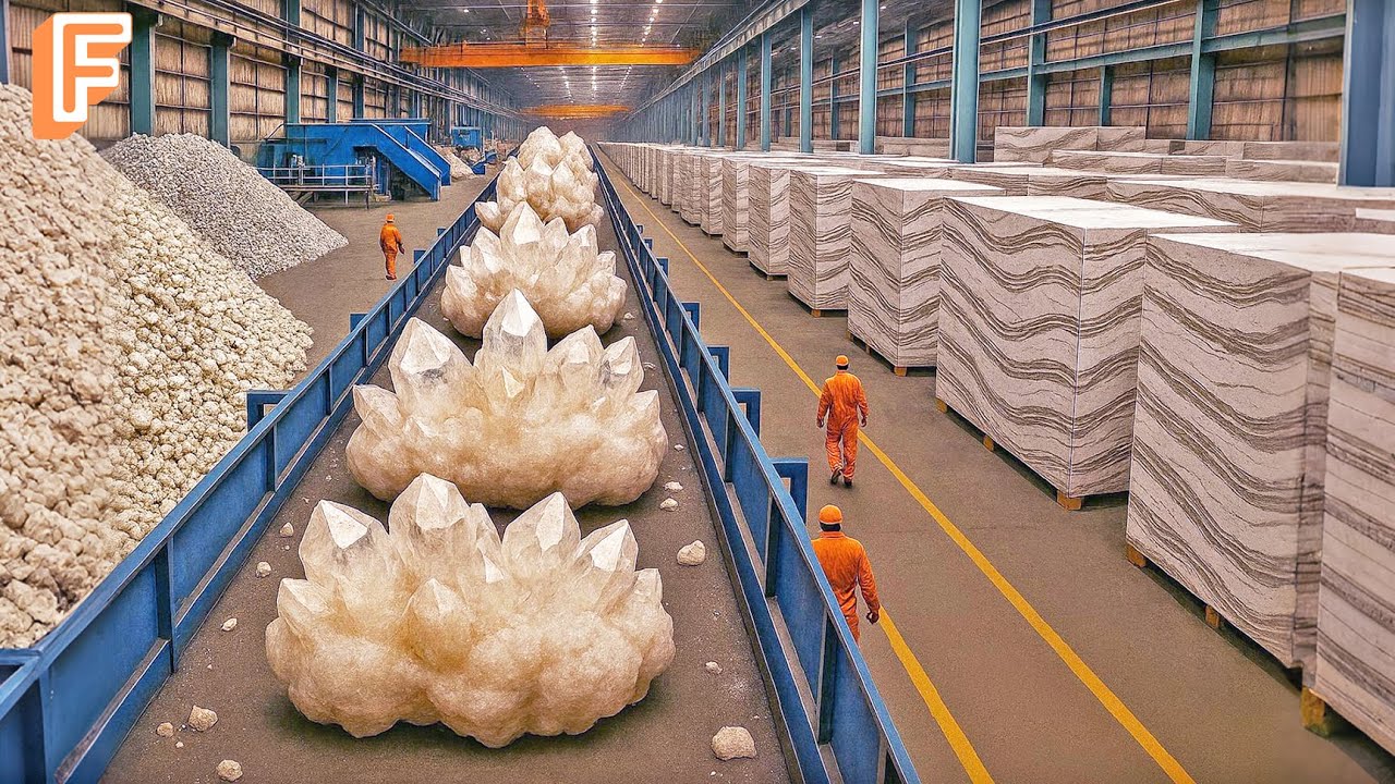 How Millions of Quartz Slabs Worth Billions Of Dollars Are Made — From Sand To Luxury Surfaces