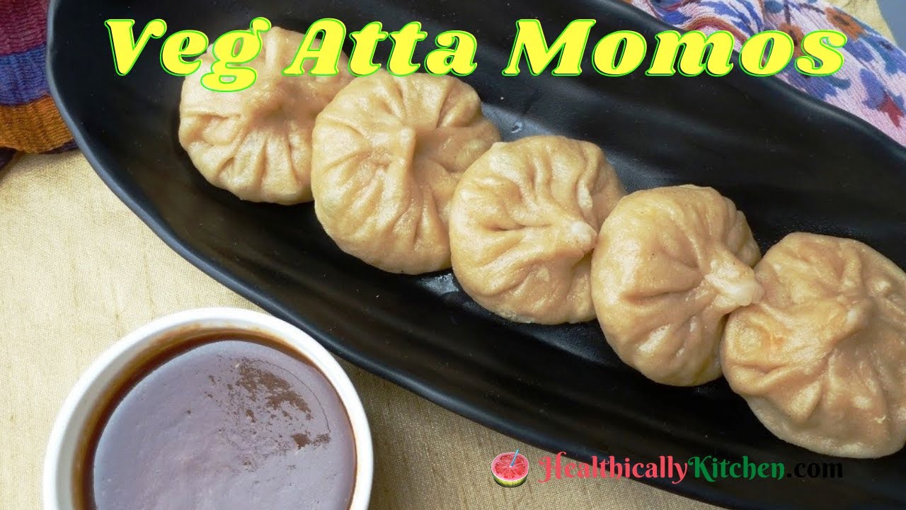#Vegmomos with homemade momos chutney | Healthy wheat veg momos | Healthically Kitchen