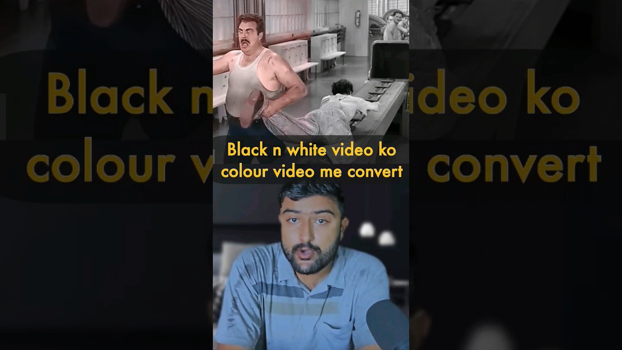 🤯 Convert old Black & White video to Colour 4K video 