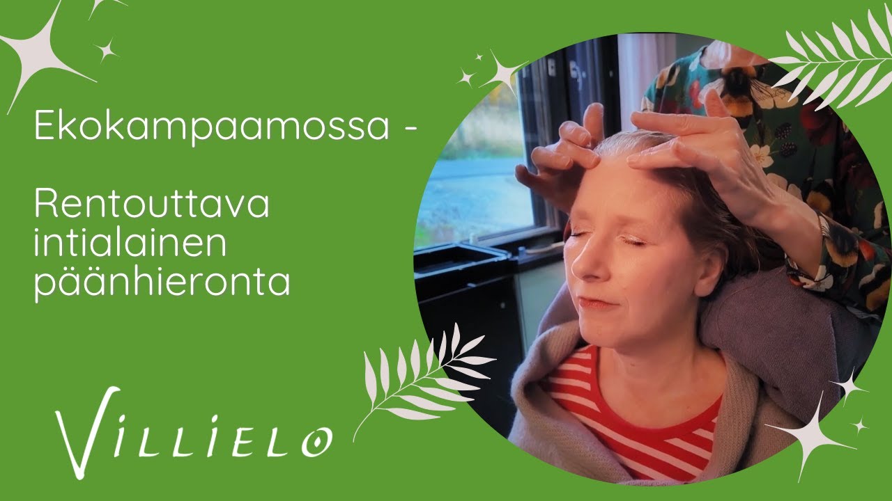 Rentouttava intialainen päänhieronta ekokampaamossa💚